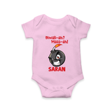 Diwali Mass Celebration Romper - BABY PINK - New Born (Chest 14")