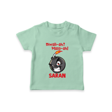 Diwali Mass Celebration T shirt - MINT GREEN - 0-5 Months Old (Chest 17")