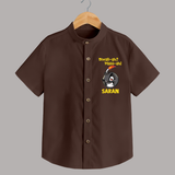 Diwali Mass Celebration Shirt - CHOCOLATE BROWN - 0 - 6 Months Old (Chest 23")