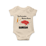 Tiny Firecracker Diwali Romper - IVORY - New Born (Chest 14")