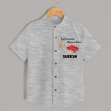 Tiny Firecracker Diwali Shirt - GREY - 0 - 6 Months Old (Chest 23")