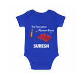Tiny Firecracker Diwali Romper - COBALT BLUE - New Born (Chest 14")