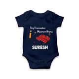 Tiny Firecracker Diwali Romper - NAVY BLUE - New Born (Chest 14")