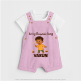 Kutty Deepavali King Dungaree - BABY PINK - 0 - 5 Months Old (Chest 18")