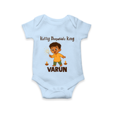 Kutty Deepavali King Romper - BABY BLUE - New Born (Chest 14")