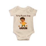 Kutty Deepavali King Romper - IVORY - New Born (Chest 14")