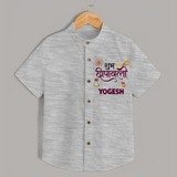 Deepavali Celebration Shirt - GREY - 0 - 6 Months Old (Chest 23")