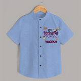 Deepavali Celebration Shirt - SKY BLUE - 0 - 6 Months Old (Chest 23")