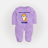Enakku Oru Spark Podhum Diwali Full Body Suit - LILAC - New Born (Chest 7.5")