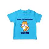 Enakku Oru Spark Podhum Diwali T shirt - SKY BLUE - 0-5 Months Old (Chest 17")