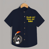 Diwali Mass Shirt - NAVY BLUE - 0 - 6 Months Old (Chest 23")