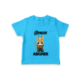 Mini Hero Avengers Assemble TShirt - SKY BLUE - 0-5 Months Old (Chest 17")