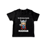 Little Thunder Warrior Graphic TShirt - BLACK - 0-5 Months Old (Chest 17")