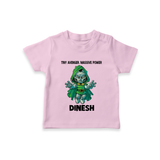 Tiny Avenger Massive Power TShirt - BABY PINK - 0-5 Months Old (Chest 17")