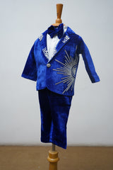 Royal Blue Velvet Suit -Boy Kid