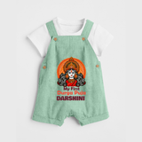 My First Durga Puja Divine Goddess Dungaree - MINT GREEN - 0 - 5 Months Old (Chest 18")