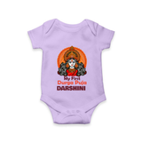 My First Durga Puja Divine Goddess Romper - LILAC - New Born (Chest 14")
