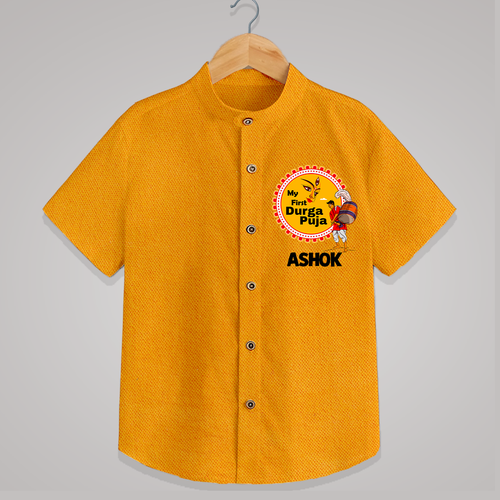 Little Durga Puja Star Shirt | Personalized Baby Shirt for Festival Celebration