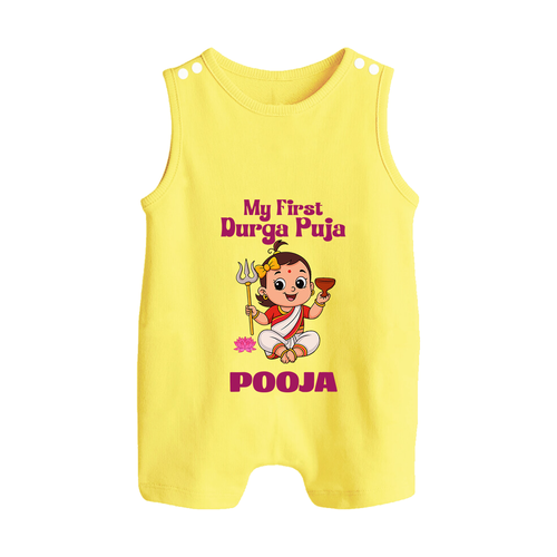 Baby's First Durga Puja Outfit Romper Suit | Custom Romper Suit for Little Ones