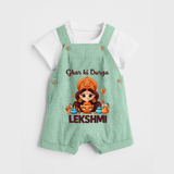 Ghar Ki Durga Divine Goddess Dungaree - MINT GREEN - 0 - 5 Months Old (Chest 18")