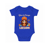 Ghar Ki Durga Divine Goddess Romper - COBALT BLUE - New Born (Chest 14")