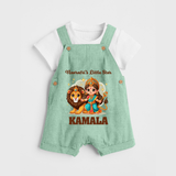 Navratri Little Star Goddess Dungaree - MINT GREEN - 0 - 5 Months Old (Chest 18")