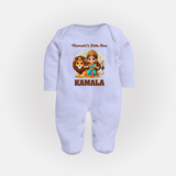 Navratri Little Star Goddess Full Body Suit - BABY BLUE - New Born (Chest 7.5")