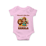 Navratri Little Star Goddess Romper - BABY PINK - New Born (Chest 14")