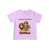 Navratri Little Star Goddess T Shirt - LILAC - 0-5 Months Old (Chest 17")
