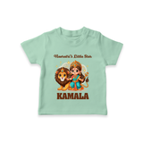 Navratri Little Star Goddess T Shirt - MINT GREEN - 0-5 Months Old (Chest 17")