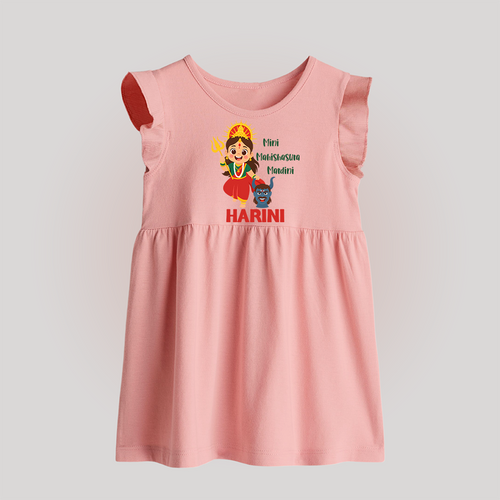 Mini Mahishasura Mardini Baby Frock | Personalized Baby Frock for Little Warrior