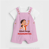 Chhoti Durga Devotional Dungaree - BABY PINK - 0 - 5 Months Old (Chest 18")
