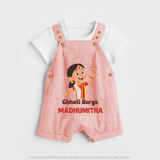 Chhoti Durga Devotional Dungaree - PEACH - 0 - 5 Months Old (Chest 18")