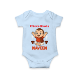 Little Bhakta Festive Romper - BABY BLUE - New Born (Chest 14")