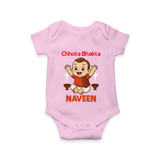Little Bhakta Festive Romper - BABY PINK - New Born (Chest 14")