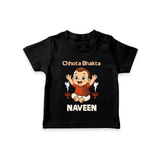 Little Bhakta Festive T Shirt - BLACK - 0-5 Months Old (Chest 17")