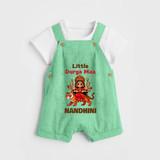 Little Durga Maa Tiger Rider Dungaree - GREEN - 0 - 5 Months Old (Chest 18")