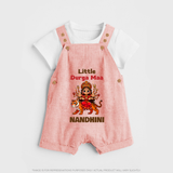 Little Durga Maa Tiger Rider Dungaree - PEACH - 0 - 5 Months Old (Chest 18")