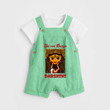 Jai Maa Durga Traditional Artwork Dungaree - GREEN - 0 - 5 Months Old (Chest 18")