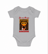 Jai Maa Durga Traditional Artwork Romper - GREY - New Born (Chest 14")