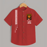 Durga Maa Face Art Devotional Shirt - RED - 0 - 6 Months Old (Chest 23")