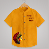 Durga Maa Blessings Devotional Shirt - CHROME YELLOW - 0 - 6 Months Old (Chest 23")