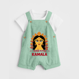 Durga Maa Divine Face Baby Dungaree - MINT GREEN - 0 - 5 Months Old (Chest 18")