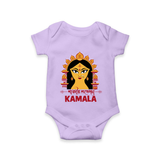 Durga Maa Divine Face Baby Romper - LILAC - New Born (Chest 14")