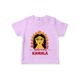 Durga Maa Divine Face Baby T Shirt - LILAC - 0-5 Months Old (Chest 17")