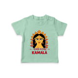 Durga Maa Divine Face Baby T Shirt - MINT GREEN - 0-5 Months Old (Chest 17")