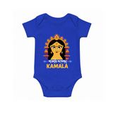 Durga Maa Divine Face Baby Romper - COBALT BLUE - New Born (Chest 14")