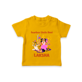 Fearless Little Devi Goddess & Tiger Baby T Shirt - CHROME YELLOW - 0-5 Months Old (Chest 17")