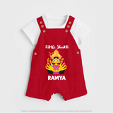 Little Shakti Durga Maa Baby Dungaree - RED - 0 - 5 Months Old (Chest 18")