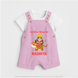 Little Sherni Goddess & Tiger Baby Dungaree - BABY PINK - 0 - 5 Months Old (Chest 18")